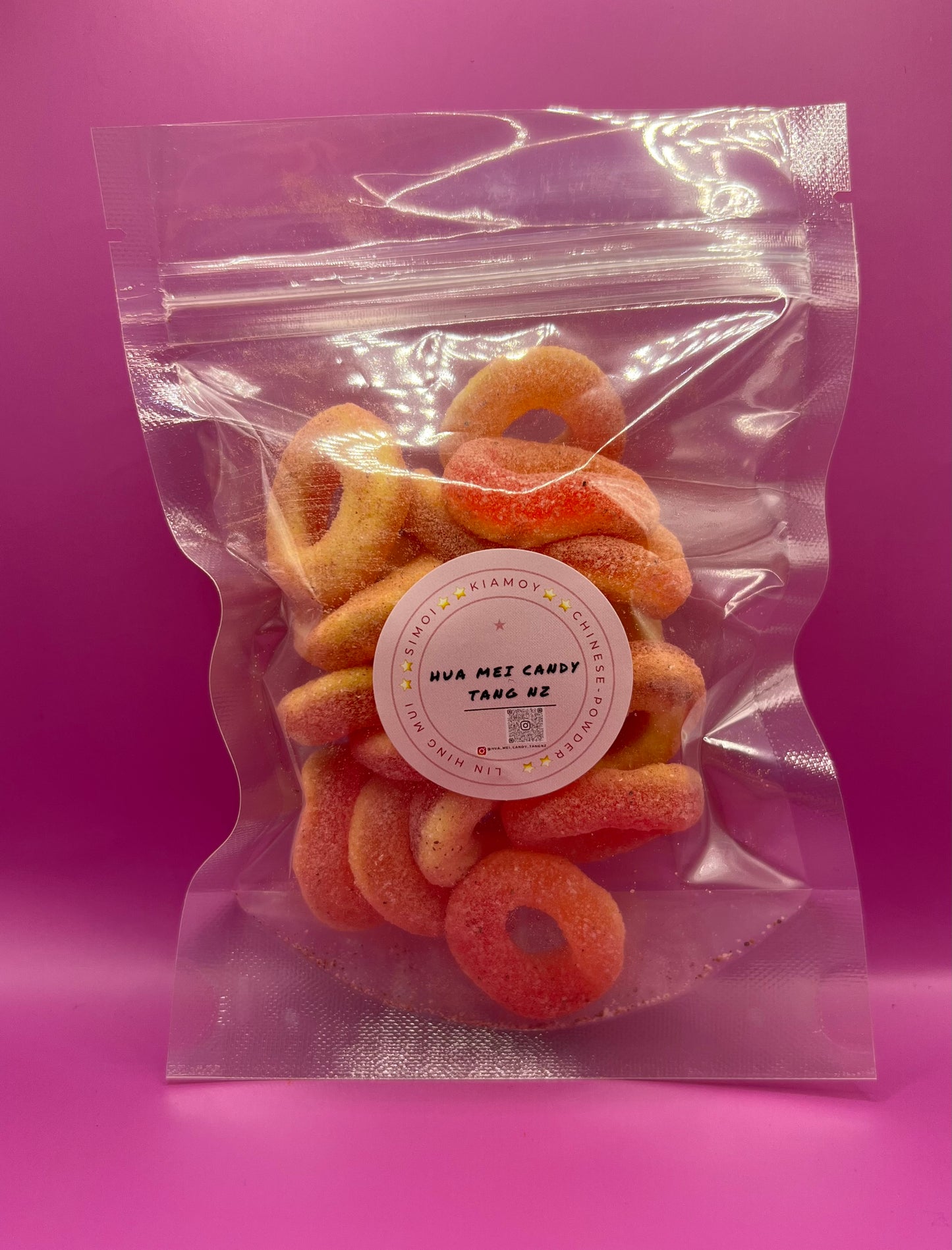 Simoi /Li Hing Mui Sour Peach Rings
